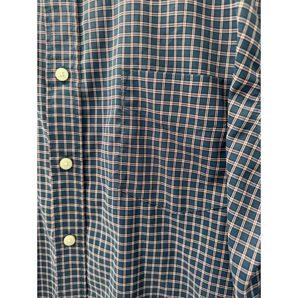 UNTUCKit Men's Blue Plaid‎ Button-Up Long Sleeve Dress Shirt Size XL - Picture 3 of 4